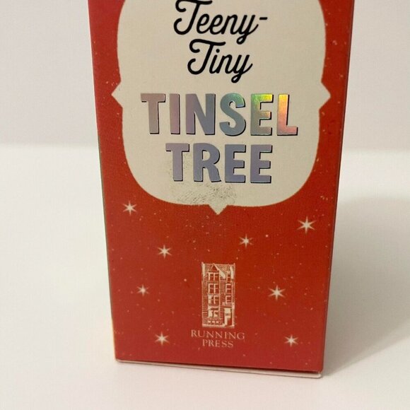Teeny Tiny Tinsel Tree Tiny Aluminum Christmas Tree And Color Wheel - Picture 4 of 14